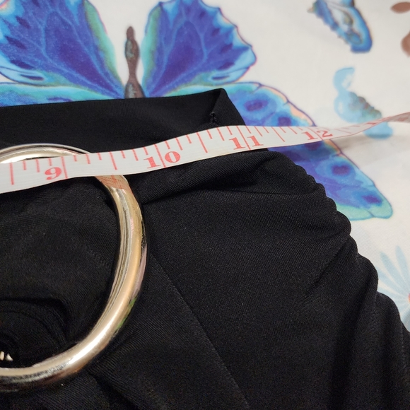 Vintage Womens Black Mariposa Hankerchief Style Skirt Size Small - Picture 7 of 7